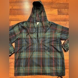 VTG Brandon‎ Thomas Tartan Plaid Pullover 1/4 Zip Jacket Zip Men's Small 1970's
